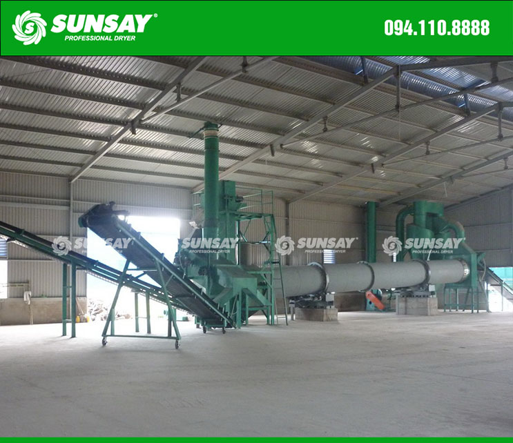 Modern batch rotary drum dryer