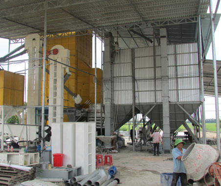 The drying factory with a budget of nearly 5 billion VND belongs to Mr. Duong Hoang Tan