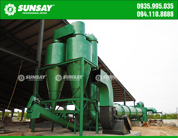 The sawdust rotary drum dryer is safe while in use