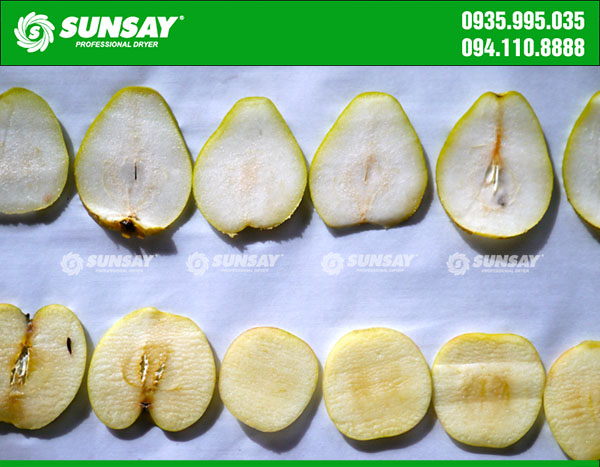 Dried pears
