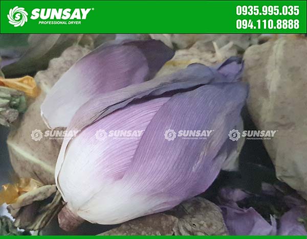 But after the sublimation drying process, the color is not changed