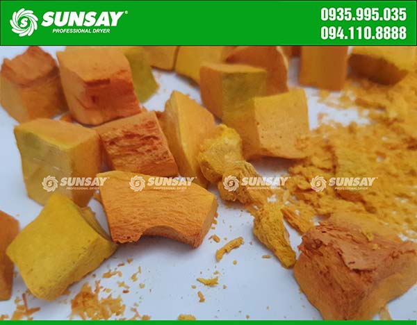 The product structure of Pumpkin after sublimation drying does not change