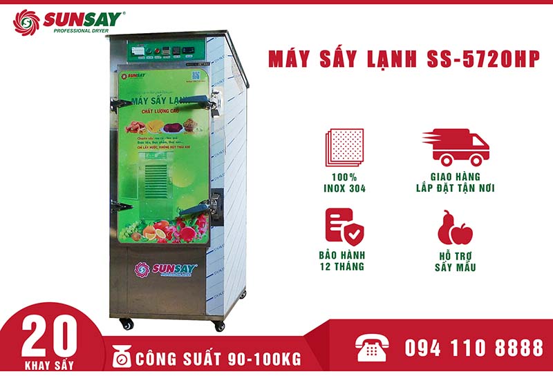 20 trays refrigeration dryer