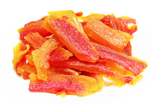 Delicious and attractive dried papaya