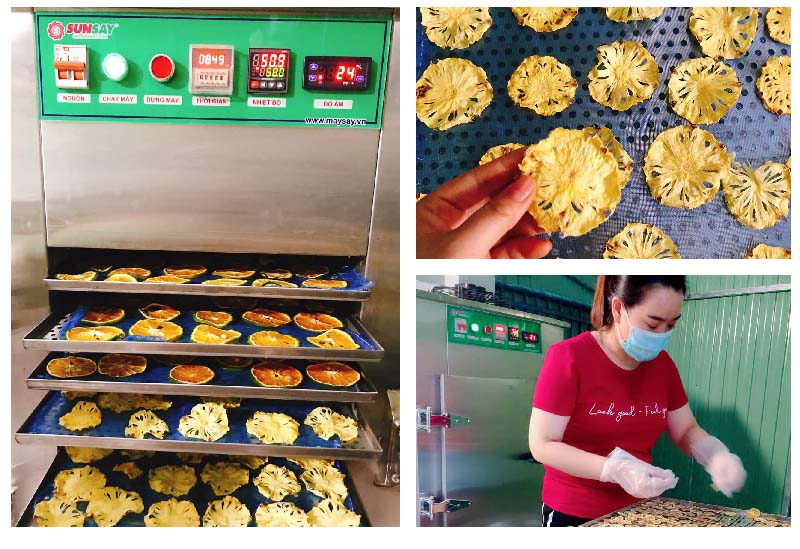  The color of the product when dried with a SUNSAY cold dryer always remains the same color, original smell, original taste
