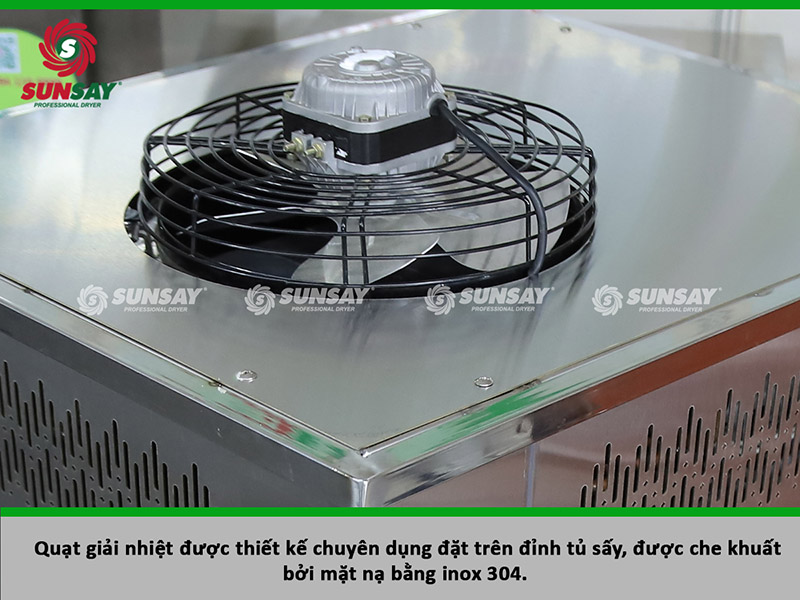 Refrigeration dryer cooling fan