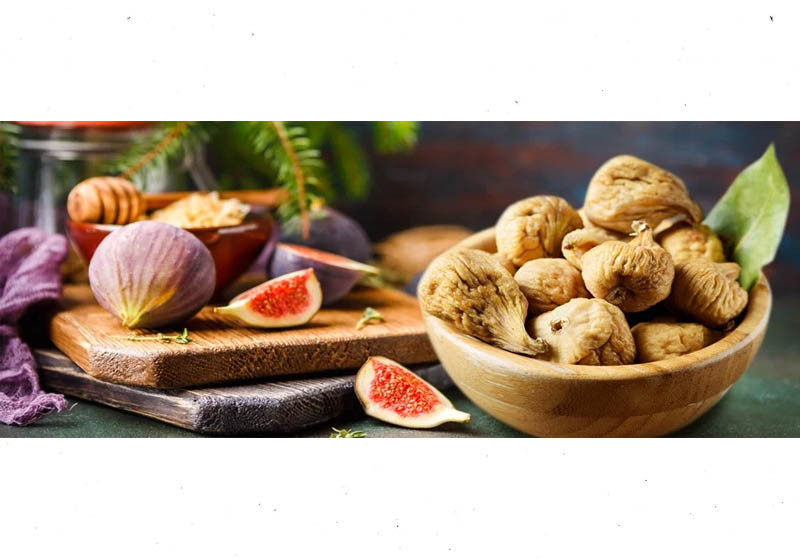 Dried figs are beautiful in color and a healthy snack