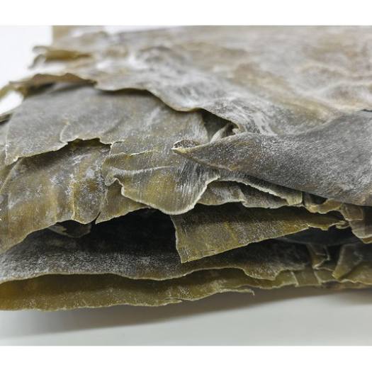 Dried kelp is a white powder containing a lot of mineral salts