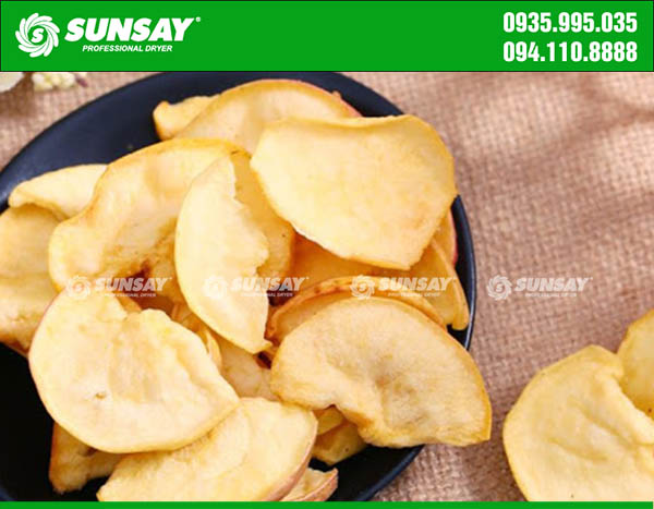 Freeze-dried apples by SUNSAY drying technology
