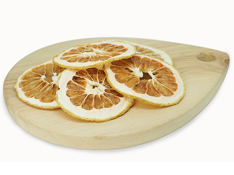 Freeze-dried grapefruit is hygienic because it is dried in a closed chamber