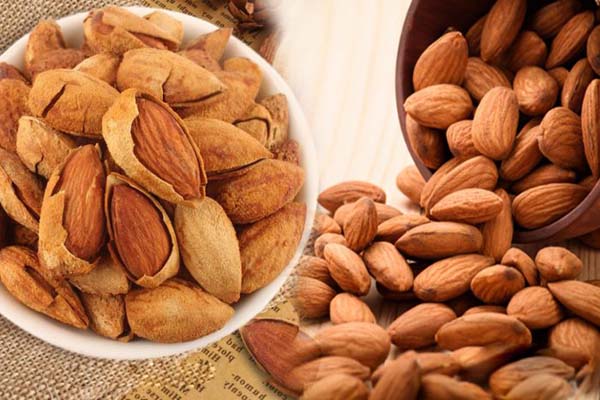 Dried almonds
