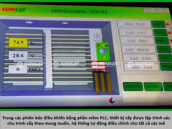 SUNSAY . refrigeration dryer control screen